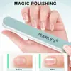 Tira Pulidora de Uñas Verde y Blanca Recta Tira Pulidora para Dar Forma Lima de Uñas Palo Pulidor Plateado Herramienta Pulidora