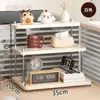 Aparador, escritorio, organizador de estación de trabajo, portavasos, sala de estar, mostrador de barra de agua, estante de almacenamiento multicapa para tazas y bolsitas de té