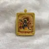 Fabricante Antiguo al por Mayor Sándalo Amitabha Buda Thangka de un solo lado Mini Samantabhadra Colgante Retro Nostálgico