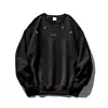 Nova blusa de moletom de gola redonda de alta qualidade estilo americano para outono e inverno para homens, top casual e de nicho para usar por baixo