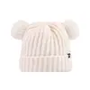 Urso Fofo Chapéu de Lã Quente Proteção para Orelhas Chapéu de Tricô Versátil Estilo Coreano Chapéu à Prova de Vento e Frio Chapéu de Tricô de Camada Dupla