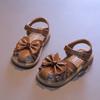 Sandálias de dedo do pé para meninas sapatos de princesa para crianças verão médio e grande sandálias romanas de tecido para crianças bebê sapatos de praia com sola macia