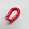 Anillo de Aleación Personalizado Cuerda de Resorte Llavero de Resorte Cuerda Retráctil Soporte para Tarjetas Cordón Elástico Llavero Moderno Minimalista
