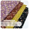 Novedad en Stock Tela de Chifón de Terciopelo de Seda de 100g con Estampado Floral Pequeño para Vestidos de Moda, Ropa Casual y Tocados