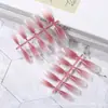 Unhas Usáveis, Unhas Pré-Fabricadas Semi-Acabadas, Arte de Unha Degradê Manchadada Feita à Mão, Pontas de Unha Coloridas, Unhas Postiças, Unhas Artificiais, Atacado de Fábrica