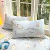 Funda de almohada de algodón puro, pieza individual, paquete doble de algodón puro, funda de almohada estampada para cuatro estaciones, 48 cm x 74 cm, funda interior para núcleo de almohada, pieza individual