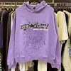 Toma Real de la Marca Americana de Moda Spder555 Sudadera Pesada de Felpa de Rizo 450g Sp5Der Versión Alta Sudadera