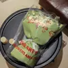 Bolsa de mano de flores para el Día de San Valentín chino, bolsa para envolver ramo desechable de San Valentín, bolsa de embalaje PE para entrega a domicilio