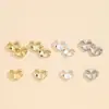 Hebilla de Langosta Geométrica Chapada en Cobre Oro Real 18K Llavero de Oro Real 14K Joyería Espiral Pulsera Conexión de Collar Hebilla