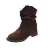 Nuevas botas western de media pantorrilla, botines, botas Martin, estilo páramo otoño e invierno, vaquero americano 2026, estilo Rad Birkenstock