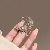 Pinza para el pelo de copo de nieve con diamantes brillantes para otoño e invierno, pinza lateral para flequillo de niña, pinza pequeña, accesorio para el pelo de cabeza, pinza de pico de pato, accesorios para el pelo