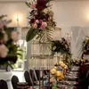 Arreglo Floral Redondo Transfronterizo Decoración de Mesa Principal Soporte de Flores de Cristal Accesorios de Boda Escenario Salón de Bodas Señal Guía Personalización