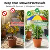 Sombrilla Protectora Solar Plateada para Plantas y Flores de Amazon Transfronteriza, Sombrilla de Protección Solar para Maceta de Flores de Bonsái, Mini Sombrilla para Plantas Suculentas