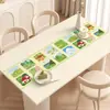 Mantel Minimalista para Mesa de Comedor, Impermeable, Resistente al Aceite, Lavable, Lujo Ligero, Sensación de Alta Gama, Resistente al Calor, Protector de Superficie para Mesa de Café