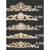 Applique de Madera Maciza Estilo Europeo Talla en Madera Pieza de Flor, Talla en Madera de Dongyang Mueble Armario Puerta Tira Larga Moldura de Puerta en Relieve Pieza de Flor Larga