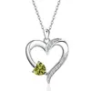 Collar de Plata de Ley S925 Europeo y Americano de Gama Alta con Doce Piedras del Zodiaco, Temperamento Corazón para Mujer, Collar con Sentido de Diseño de Nicho
