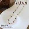 Nuevo Collar de Perlas de Piedra Natural con Corazón de Circonita Transfronterizo Europeo Americano Cadena para Clavícula de Lujo Ligero de Nicho para Mujer Transmisión en Vivo Tienda Física