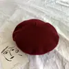 Boina de Lã Colorida Chapéu de Pintor para Mulheres Adultas Outono e Inverno Estilo Coreano Mori Girl Chapéu Boina Retrô