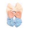 Accesorios para el cabello para niños transfronterizos Tela de poliéster Set de pinzas para el cabello con lazo para bebé Lindo set de accesorios para niños Adorno para la cabeza de bebé