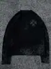 Europea y Americana Transfronteriza Retro Americano Ins High Street Punk Oscuro Moderno Cuello Redondo Sudadera con Estampado de Manga Larga Y2K