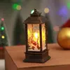 Decoración de muñeco de nieve anciano luz nocturna adornos de escritorio decoraciones navideñas lámpara de viento navideña lámpara de candelabro luz nocturna