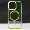 Adecuado para Funda de Teléfono Magnética para iPhone 17, Cámara de Hardware Apple 16Pro, Alta Transparencia, Roja, Funda Protectora Anticaídas