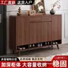 Zapatero engrosado de estilo nórdico para la entrada, una solución de almacenamiento simple y práctica, almacenamiento de múltiples capas, aparador, gabinete de entrada de gran capacidad