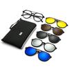 Nuevas Gafas de Montura Grande de Doble Varilla Gafas de Sol Polarizadas Transfronterizas para Ciclismo al Aire Libre Gafas de Sapo Tr90 con Cinco Gafas de Sol