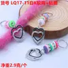 Peluca Rastas Accesorios Pasador Hebilla para el Cabello Retro Agujero Grande Aleación Incrustado de Diamantes Goteo de Aceite Corazón Corazón de Melocotón Accesorio para el Cabello Colgante Pequeño