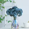 Cachos de flores e frutas artificiais estilo europeu, decorações para sala de estar, decorações de Natal, frutas da sorte, acessórios para arranjos florais, frutas vermelhas artificiais, flores artificiais