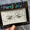 Calcomanías de Tatuajes Temporales Transfronterizos con Calcomanías para Cejas sin Pegamento, Calcomanías para Ojos, Calcomanías Faciales para la Frente, Calcomanías Autoadhesivas de Resina para Maquillaje de Ojos de Mariposa