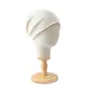 "Touca de Primeira Linha" 100% Lã com Borda Enrolada Tricô Plano Chapéu para Clima Frio Touca Headwrap de Cashmere