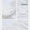 Falda Blanca tipo Tarta para Mujer, Nuevo Estilo Verano 2026, Delgada de Cintura Alta, Línea A, Estilo Ballet, Elegante, con Vuelo, Larga
