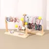 Estante de Almacenamiento Plegable para Diademas de Madera y Gomas para el Cabello, Accesorios para el Cabello Infantiles, Pinza de Tiburón, Joyería, Estante de Almacenamiento Multifuncional