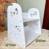 Estantería de Escritorio Almacenamiento Móvil Dormitorio Estudiantil Escritorio Estante Elevado Estante de Almacenamiento de Múltiples Niveles Estante de Almacenamiento en Capas para Oficina