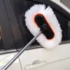 Cepillo Telescópico para Lavado de Autos con Mango Largo, Mopa con Cerdas Suaves para Limpieza Segura de Vehículos