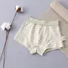 Calzoncillos tipo bóxer de malla de algodón de colores para niños y niñas, Ropa interior para estudiantes de niños talla mediana y grande, Algodón transpirable y cómodo, Liquidación