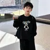 Camiseta de Manga Larga para Niño de Algodón Puro 2026 Nueva Ropa de Otoño Top para Niño Pequeño Capa Base Casual Infantil Elegante