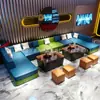 Sofá Personalizado para KTV, Sala de Bar, Club Privado, Sala de Karaoke, Sala de Fiestas, Cabina Privada, Forma de U, Forma de L, Set de Sofás para KTV