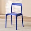 Silla de Plástico para Exteriores Silla con Respaldo Engrosado Silla de Ocio Comercial para el Hogar Silla de Comedor Moderna Simple Exterior de Ocio