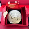 Moneda de Oro con Contenido de Oro Puro 999, Lámina de Oro de 50Mg, Regalo de la Tienda de Oro Paz y Alegría, Regalo del Día de la Madre