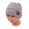 Nova moda europeia e americana chapéu infantil de lã chapéu de malha bebê pulôver chapéu quente fabricantes atacado