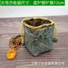 Bolsa de brocado al por mayor fondo cuadrado fondo redondo bolsillo de cordón bolsa para taza de té bolsa para texto de juego de joyas bolsa de almacenamiento de regalos