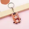 Ano Novo do Cavalo Fofo Pônei Desenho Animado Chaveiro de Acrílico Pingente Decoração de Mochila Chaveiro de Anime