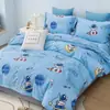 Colcha infantil para estudiantes, funda protectora antideslizante, 1,2 m/1,5 m, gorro de cama nuevo de dibujos animados de una pieza, venta al por mayor