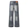 Jeans Acampanados para Hombre 2026 Retro Americano Onda de Agua Marca de Moda Estilo Callejero Fresco Pantalones de Moda Sueltos Oversize