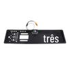 Câmera de visão traseira universal para carro europeu, câmera de placa de 12 LED, moldura de placa, câmera