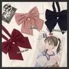 [Cerdo Castaño JK] Color Sólido Raíz de Pluma Lazo Oblicuo Estudiante Camisa de Mujer Joker Japonés Cuello Pequeño Flor Básico