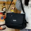 Bolso Cruzado tipo Mensajero con Solapa de Alas de Ángel Estilo Universitario para Estudiantes, Bolso de Hombro Dulce Fresco para Compras de Chicas