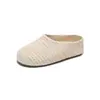 Pantuflas Cerradas de Suela Gruesa Augu Shiden para Mujer 2026 Nuevas Sandalias de Verano para Exteriores Tejidas Huecas para Mujeres Embarazadas Estilo Slip-On